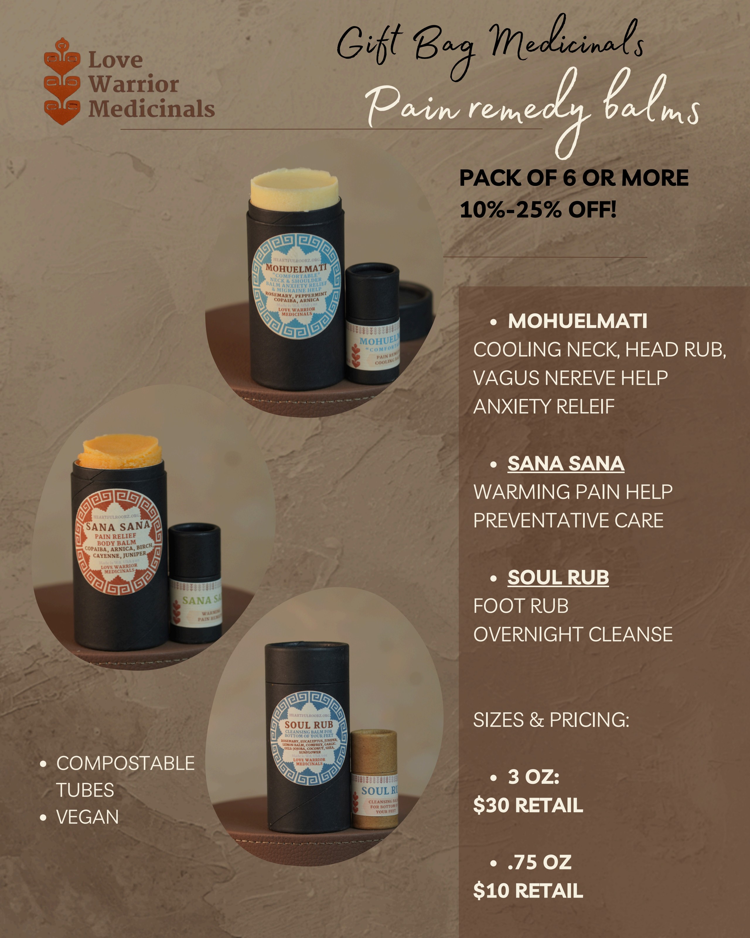 Pain Remedy Balms — Bulk Pack