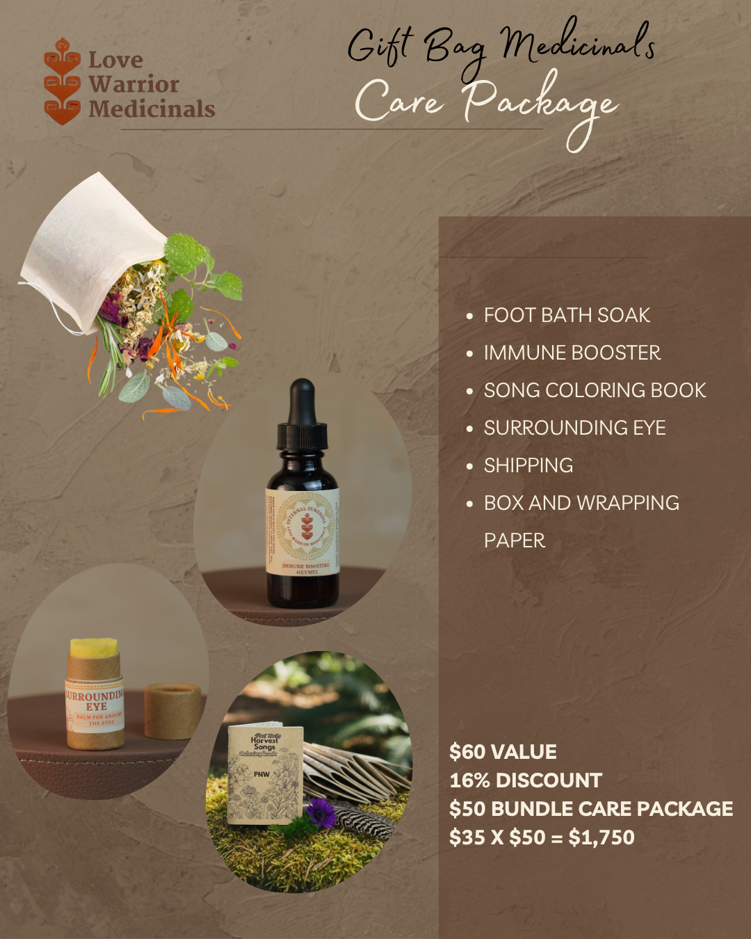 Care Package — $50 ($60 value)